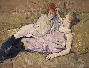 Henri de toulouse-lautrec The Sofa oil painting